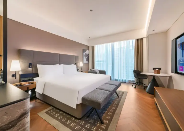Executive City-View Double Bed Room (Mini Fridge + Flexible Space + Berlin Sofa)