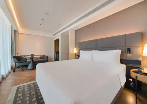 Executive City-View Double Bed Room (Mini Fridge + Flexible Space + Berlin Sofa)